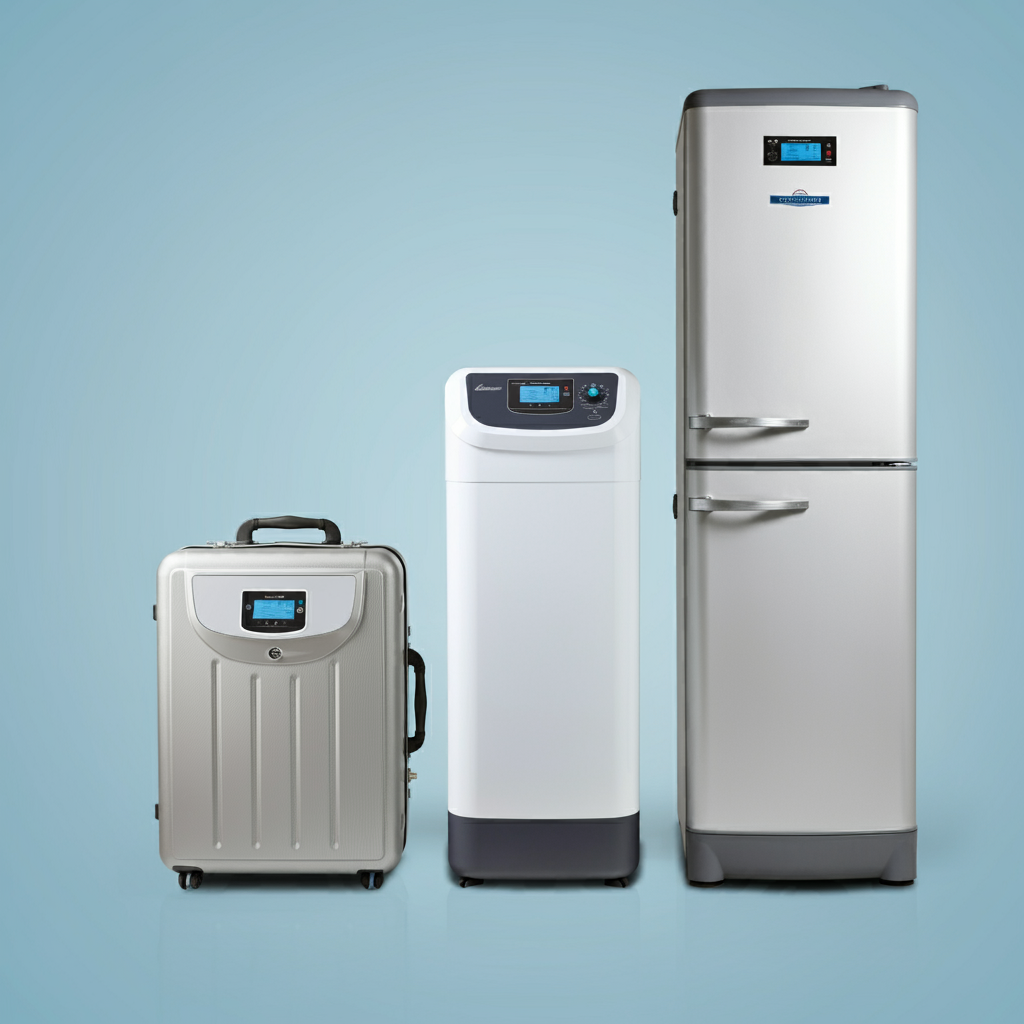 Different water softener sizes to accommodate various peak water demands