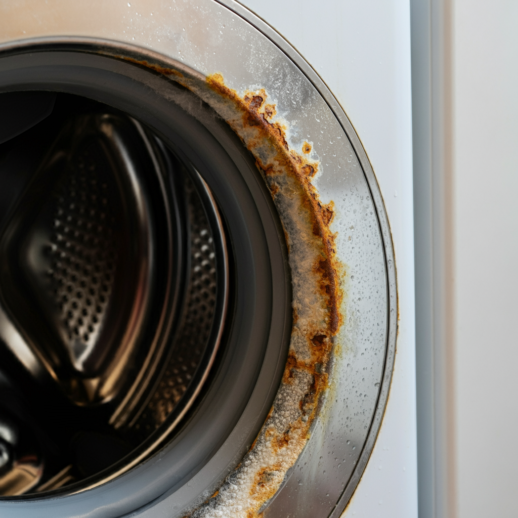 Washing machine damage caused by hard water