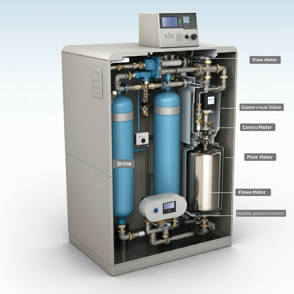 inner workings of a water softener and how it handles peak flows