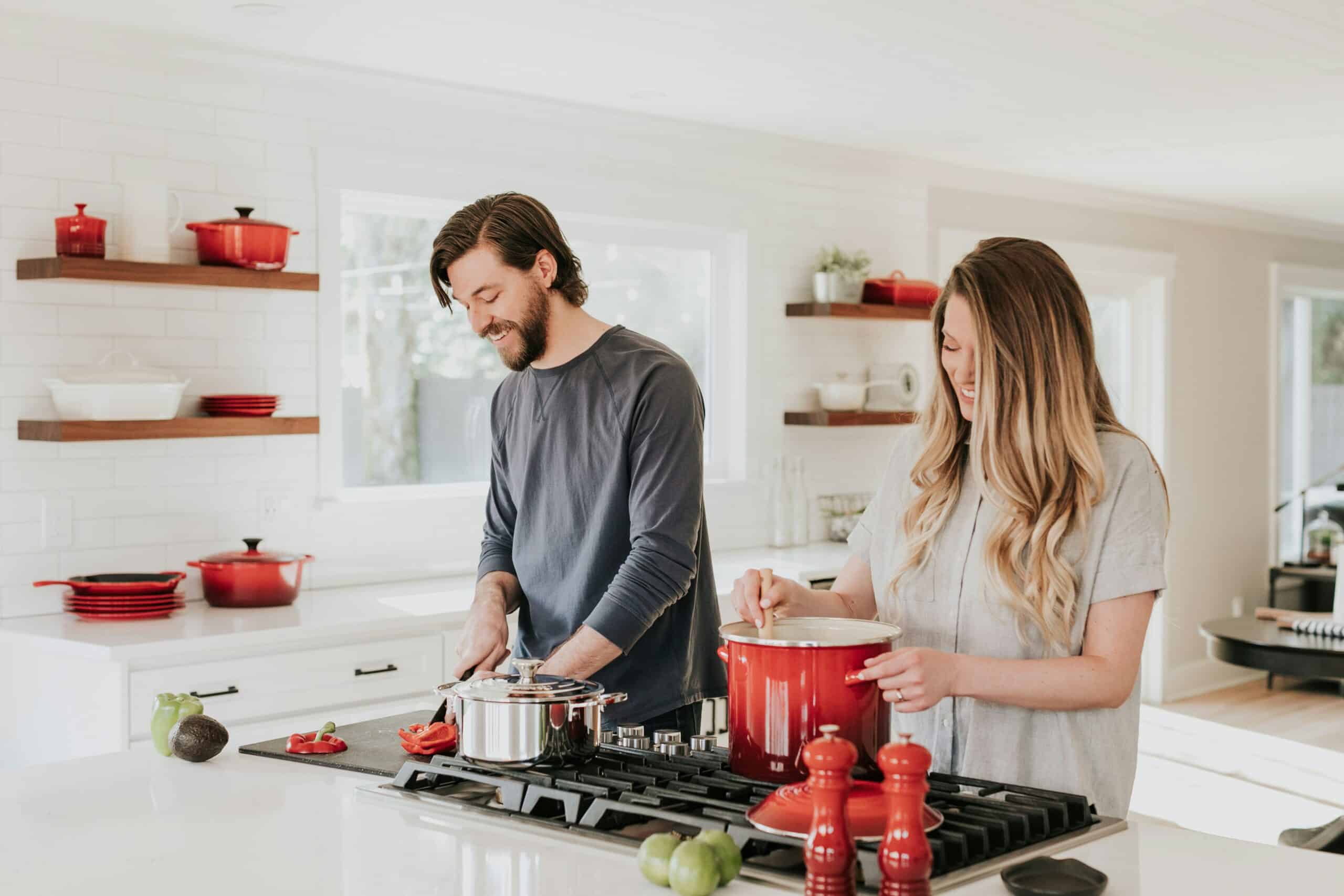 Husband and Wife in the kitchen