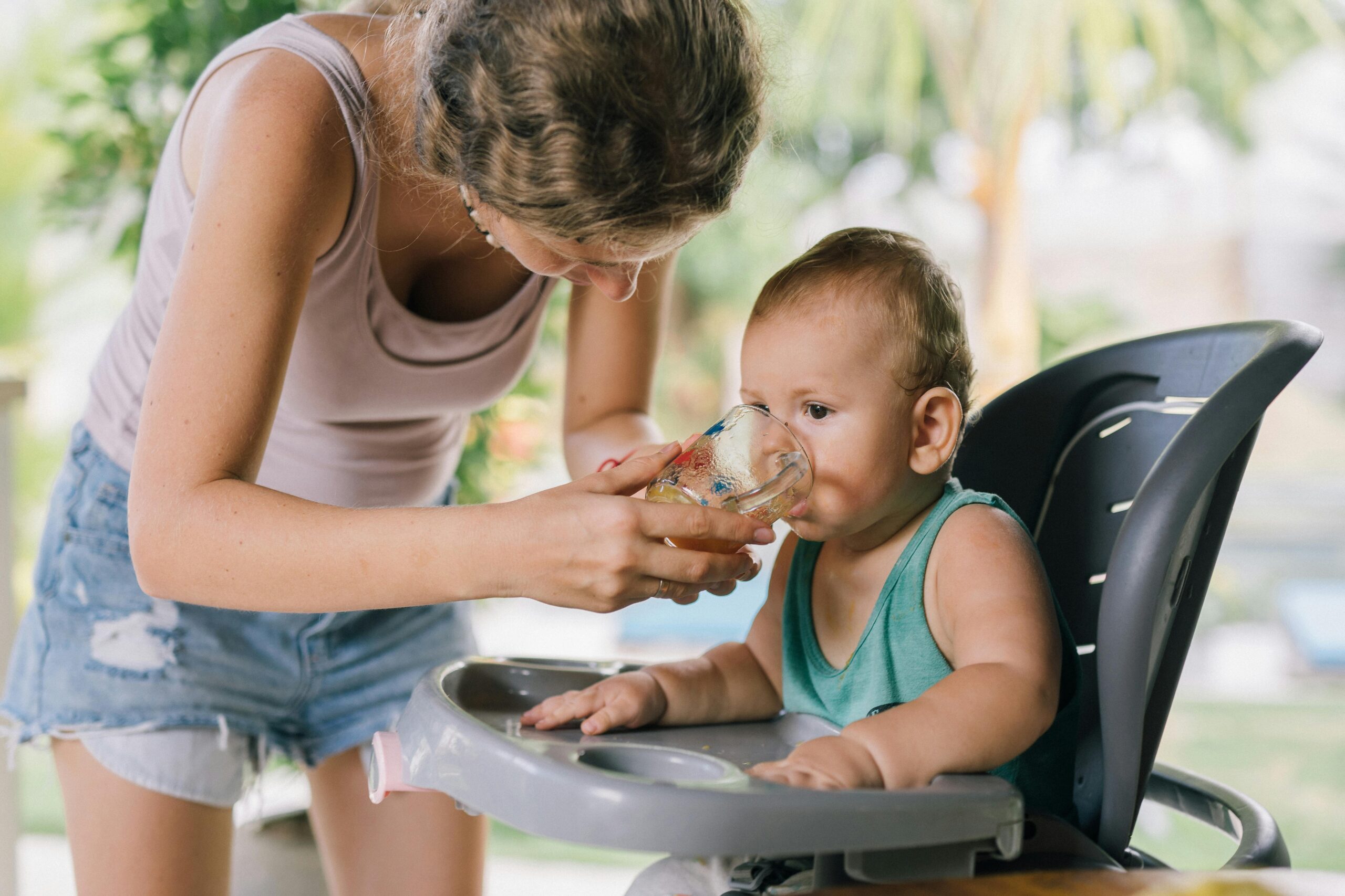 Baby Drinking Water