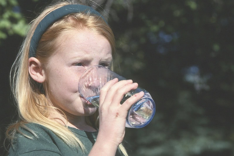 Girl Drinking Water