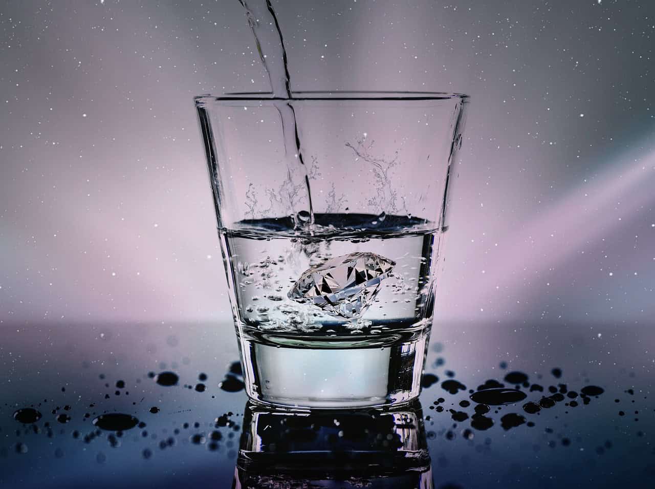 Water Pouring into Glass