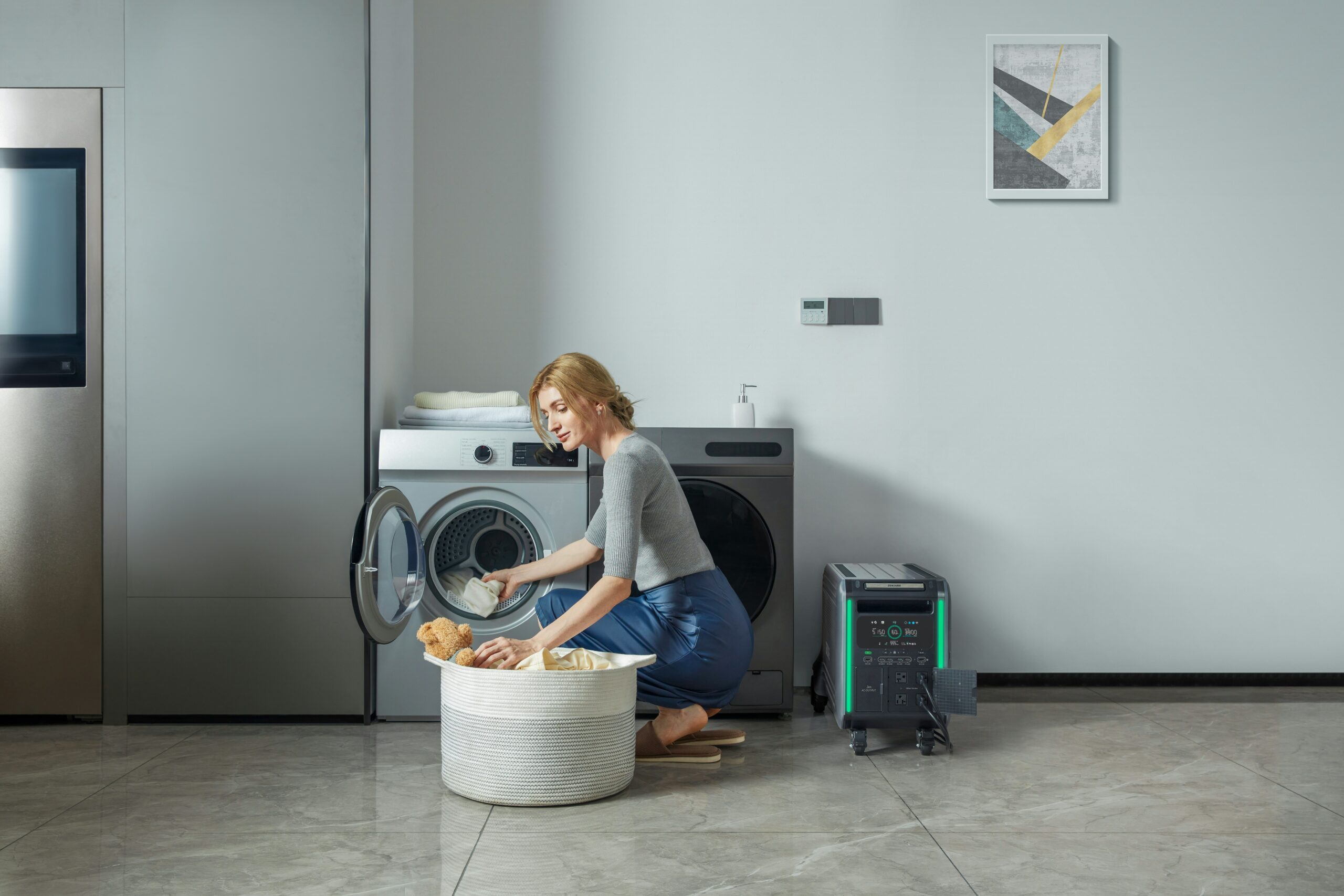 Woman Doing Laundary