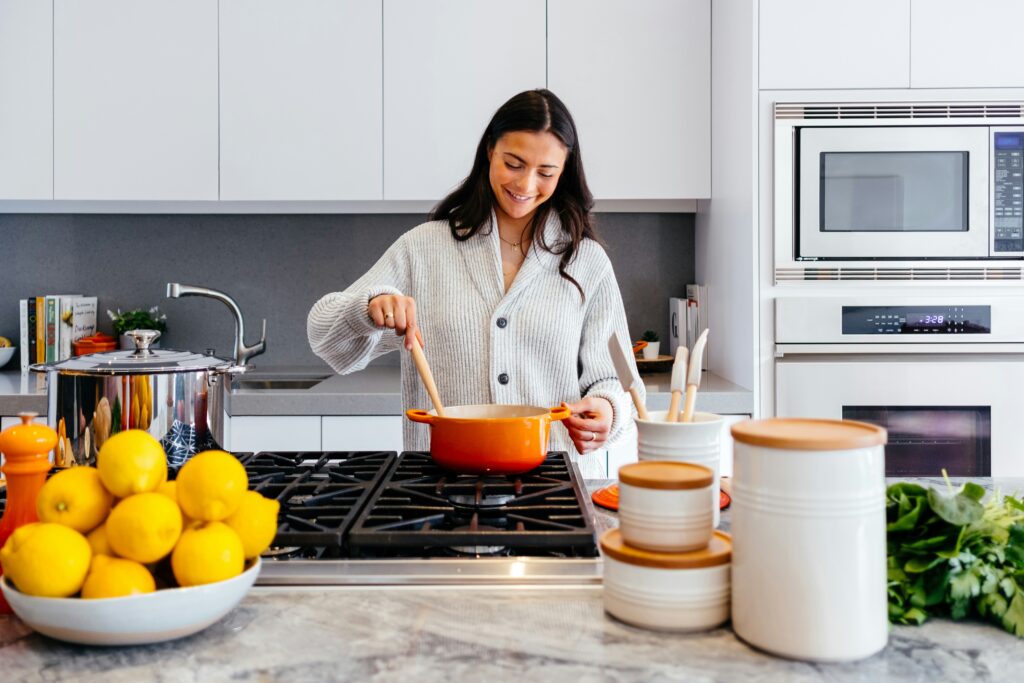 Young Woman Cooking